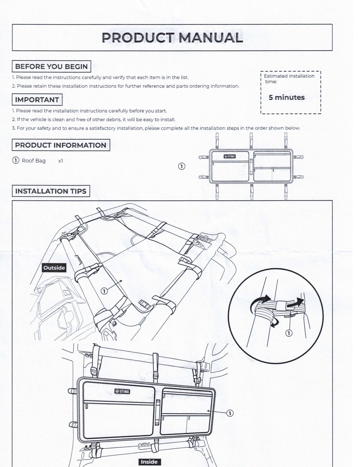 RZR Pro Roof Bag (2020-2025)