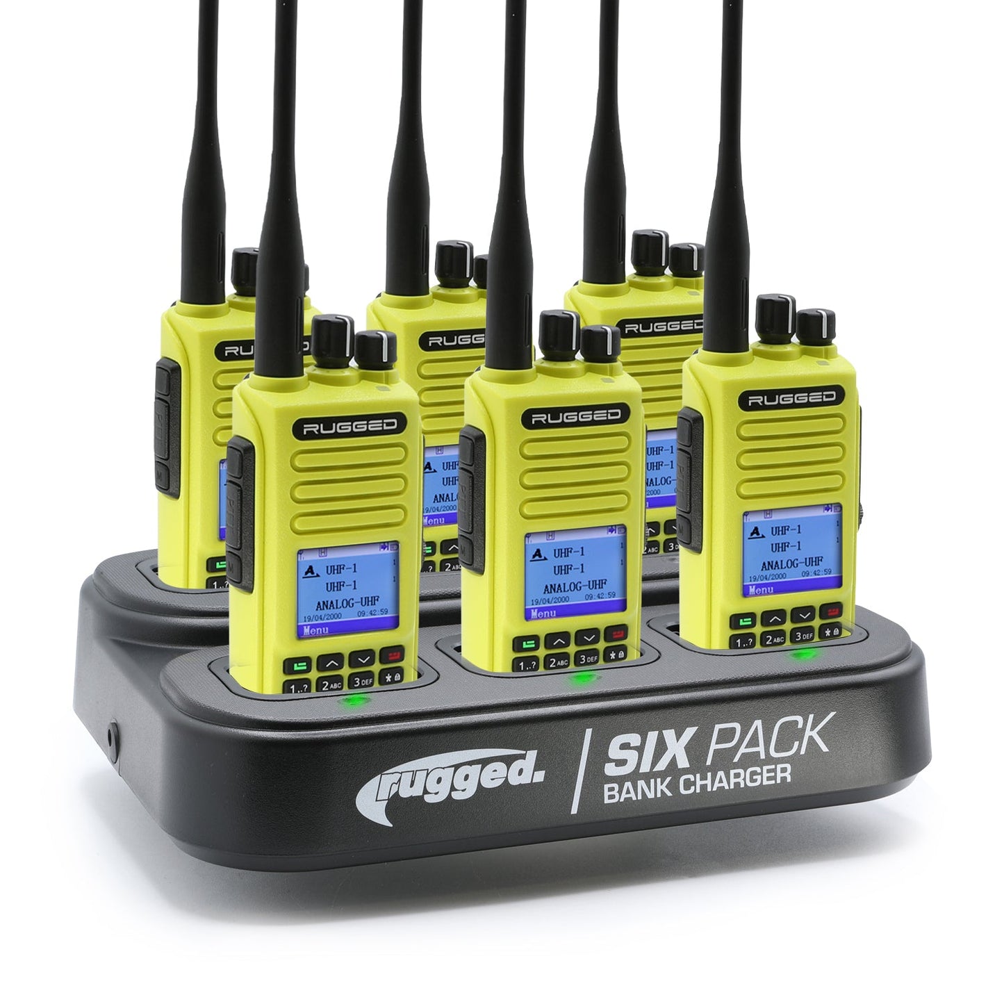 6 PACK - Choose Your Business Band Two Way Handheld Radio - RDH-16 - VHF Black