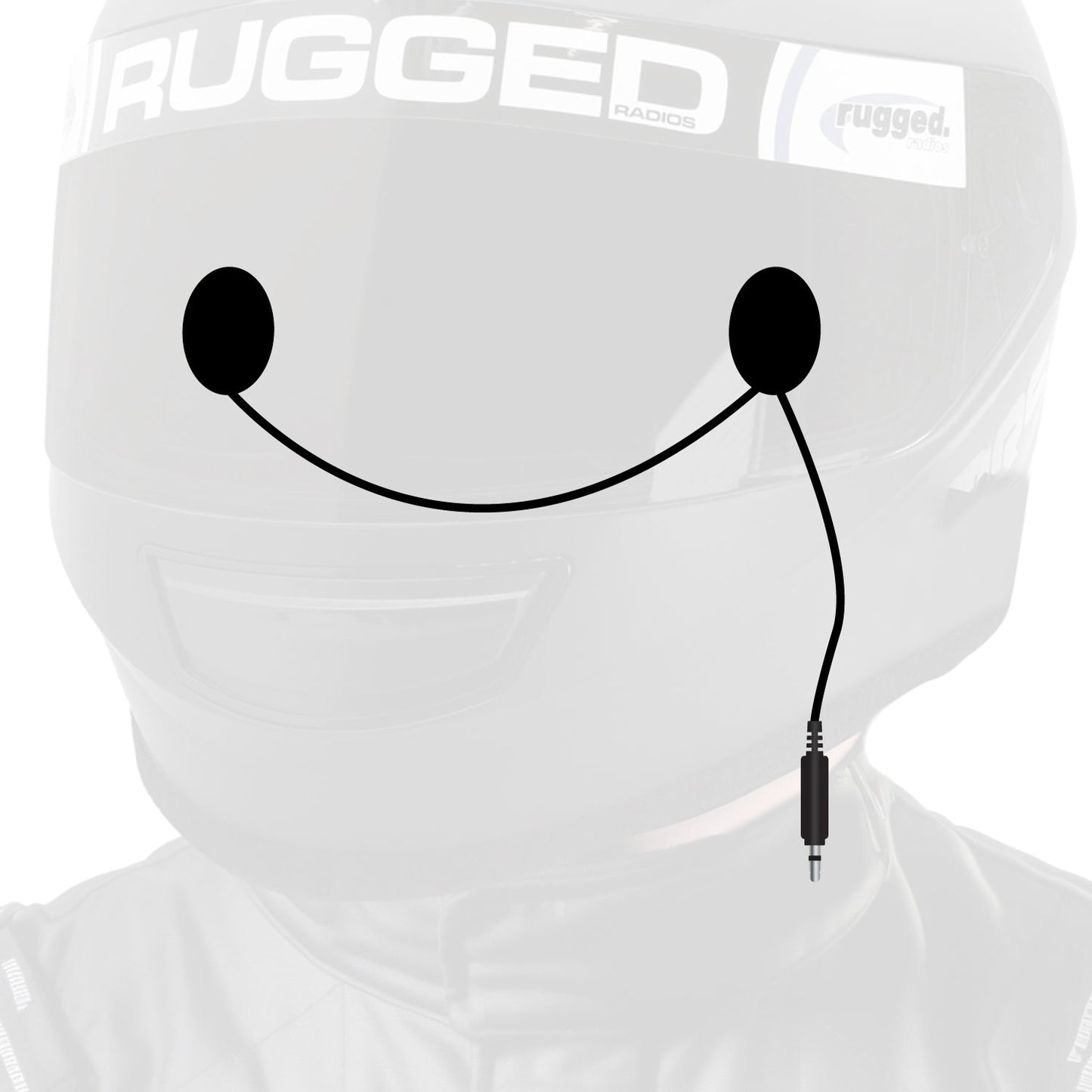 In-Helmet Speakers with 3.5mm Plug - Stereo / Alpha Audio