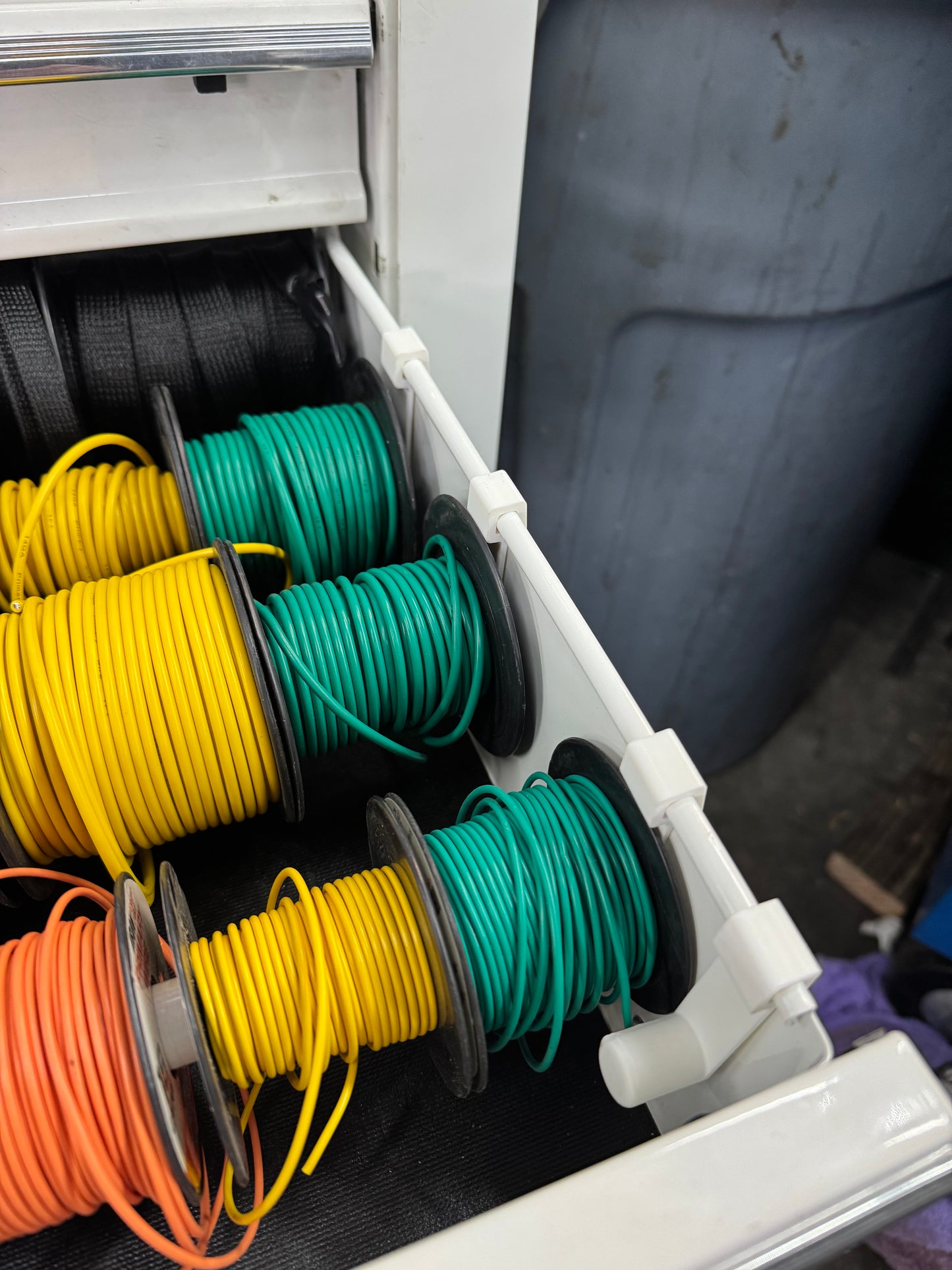 Harbor Freight Toolbox Wire Spool Holder
