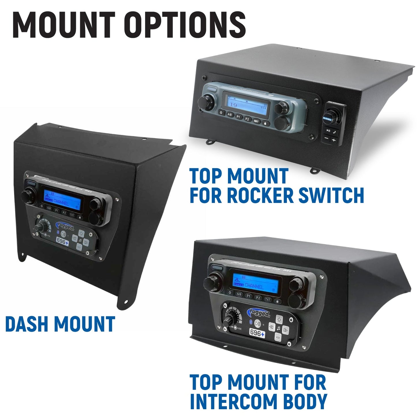 Kawasaki Teryx KRX Complete Communication Kit with Bluetooth Intercom and 2-Way Radio
