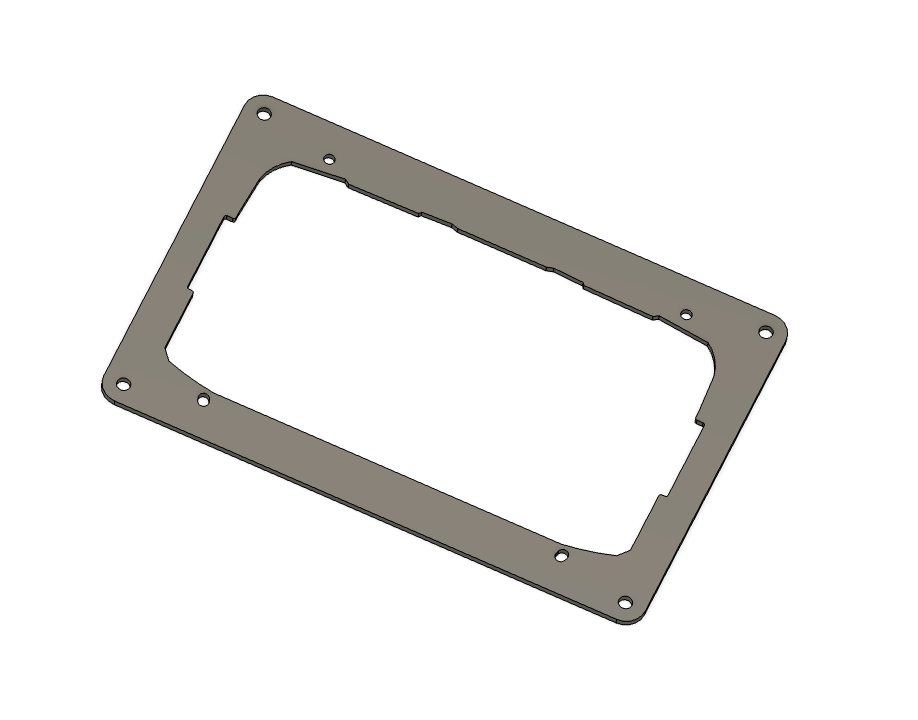 Flush Dash Mount Plate for Lowrance Elite FS9 – 12GA Aluminum