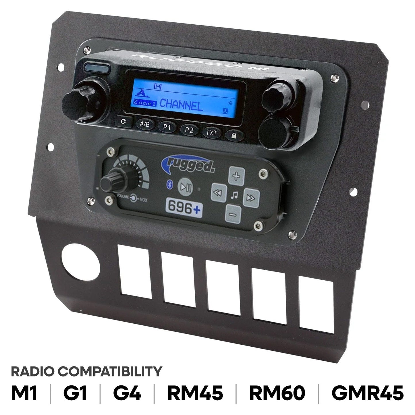 Polaris General Multi Mount Kit for Radio and Intercom - Rugged M1/G1/G4/RM45/RM60/GMR45 with Switch Holes