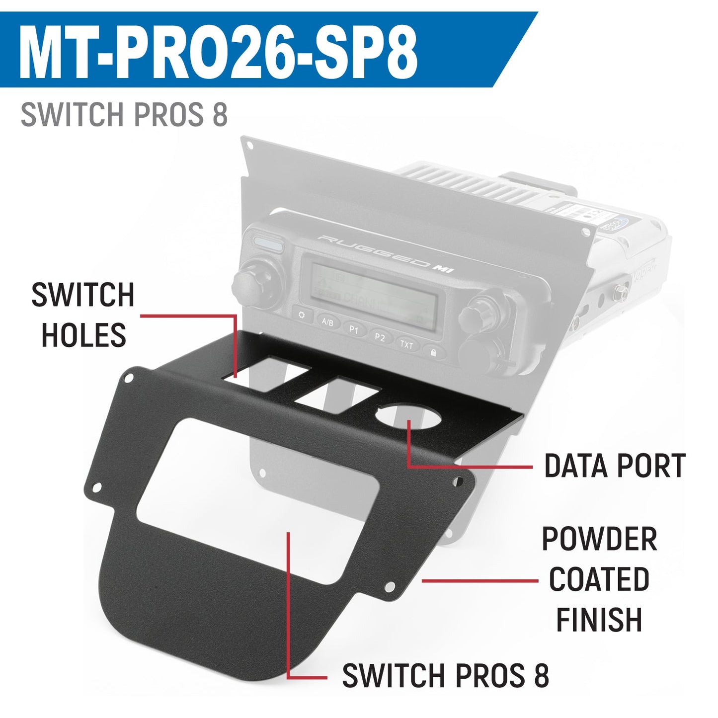 Lower Accessory Panel for 2026 Polaris RZR Pro R Ultimate with 10.4 Inch Touchscreen