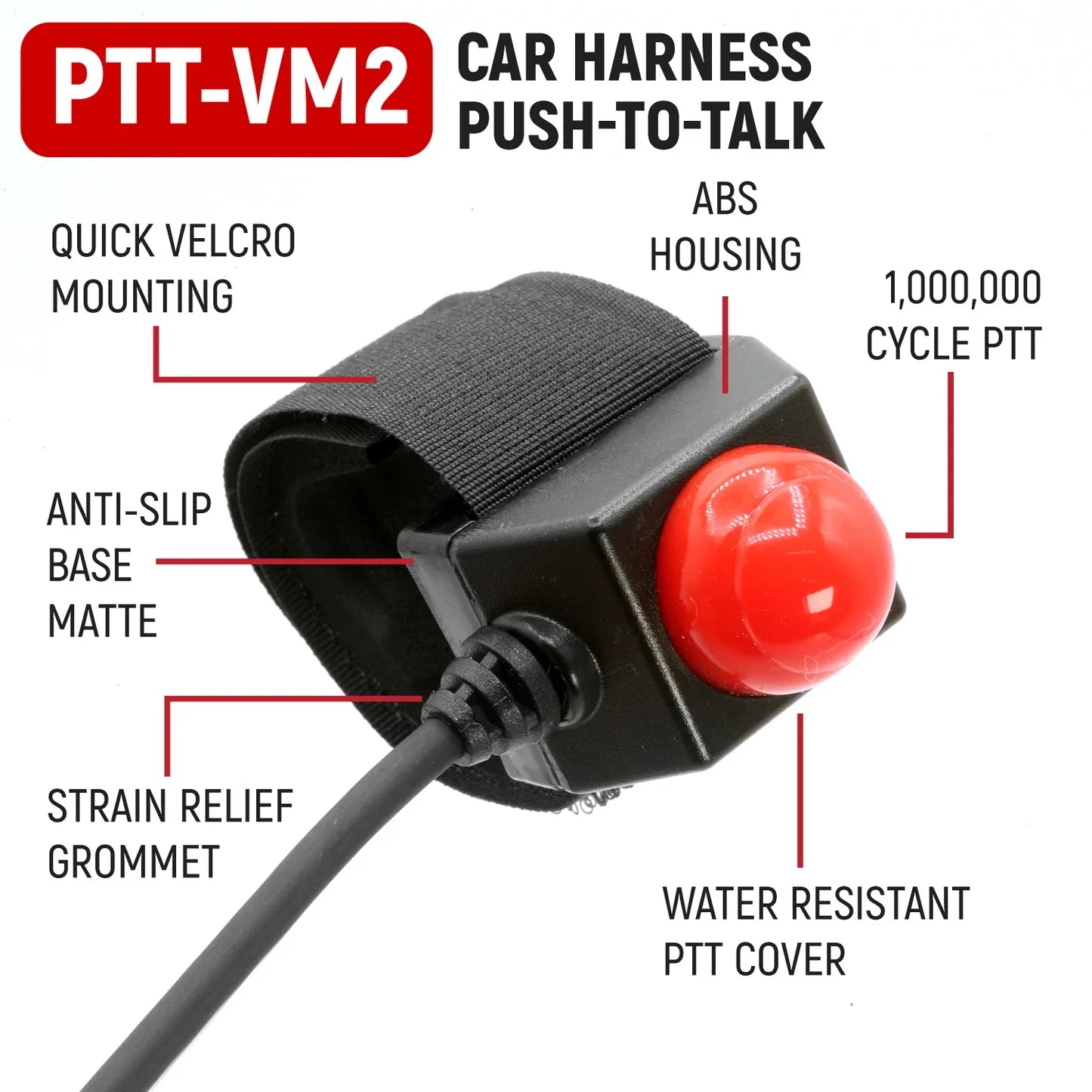 RUGGED Wired Driver Only Communication Kit without Radio