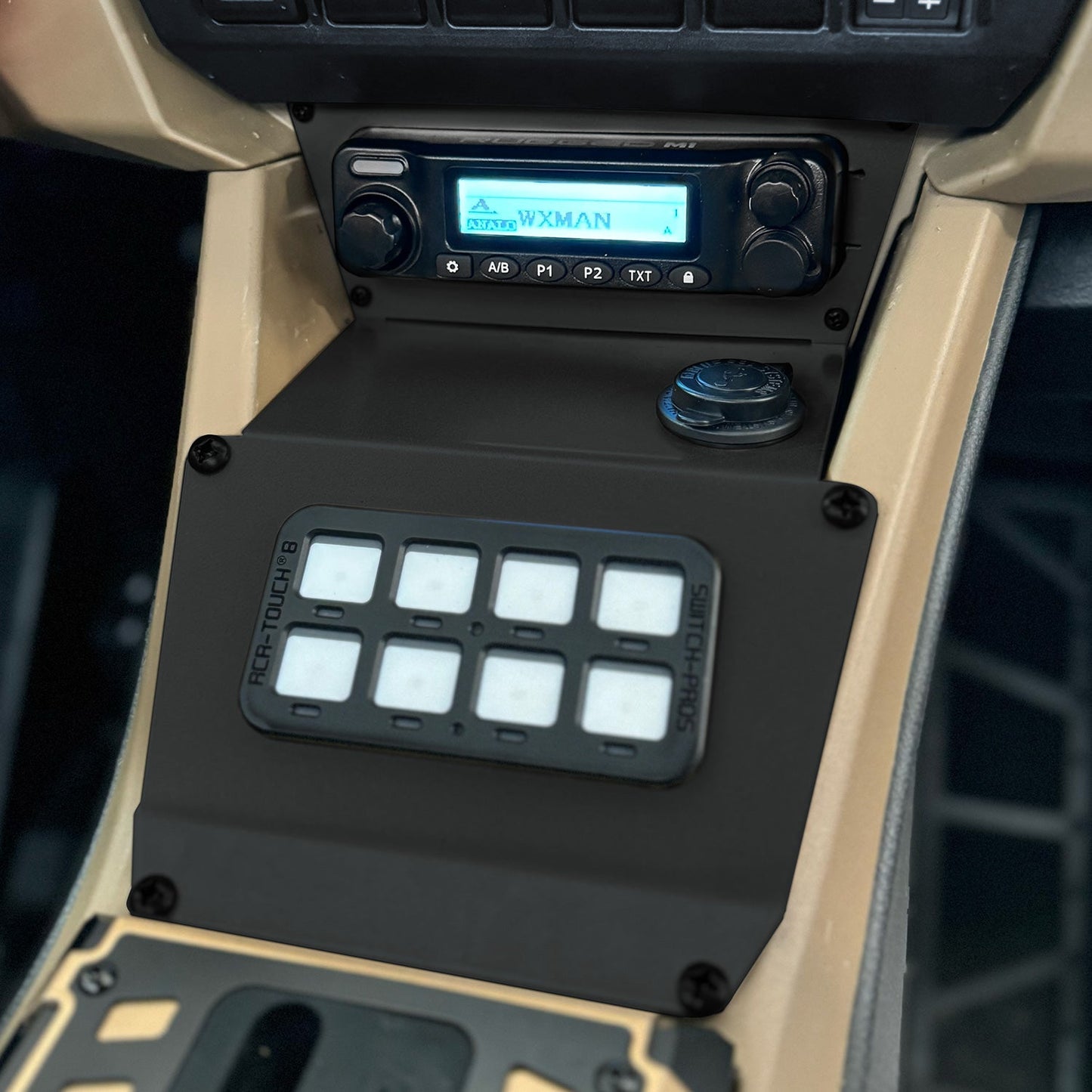Lower Accessory Panel for 2025 Polaris RZR Pro XP Pro R and Pro S Radio Mount