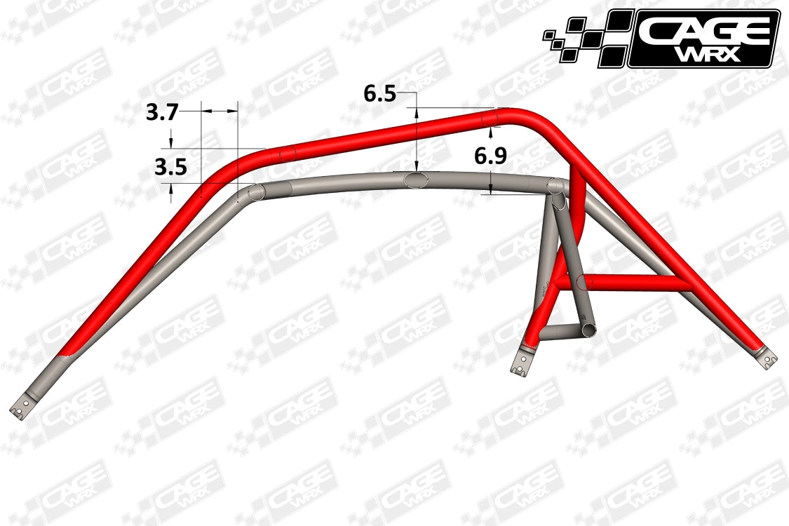 Polaris RZR RS1 Roll Cage | Assembled | "SUPER SHORTY"