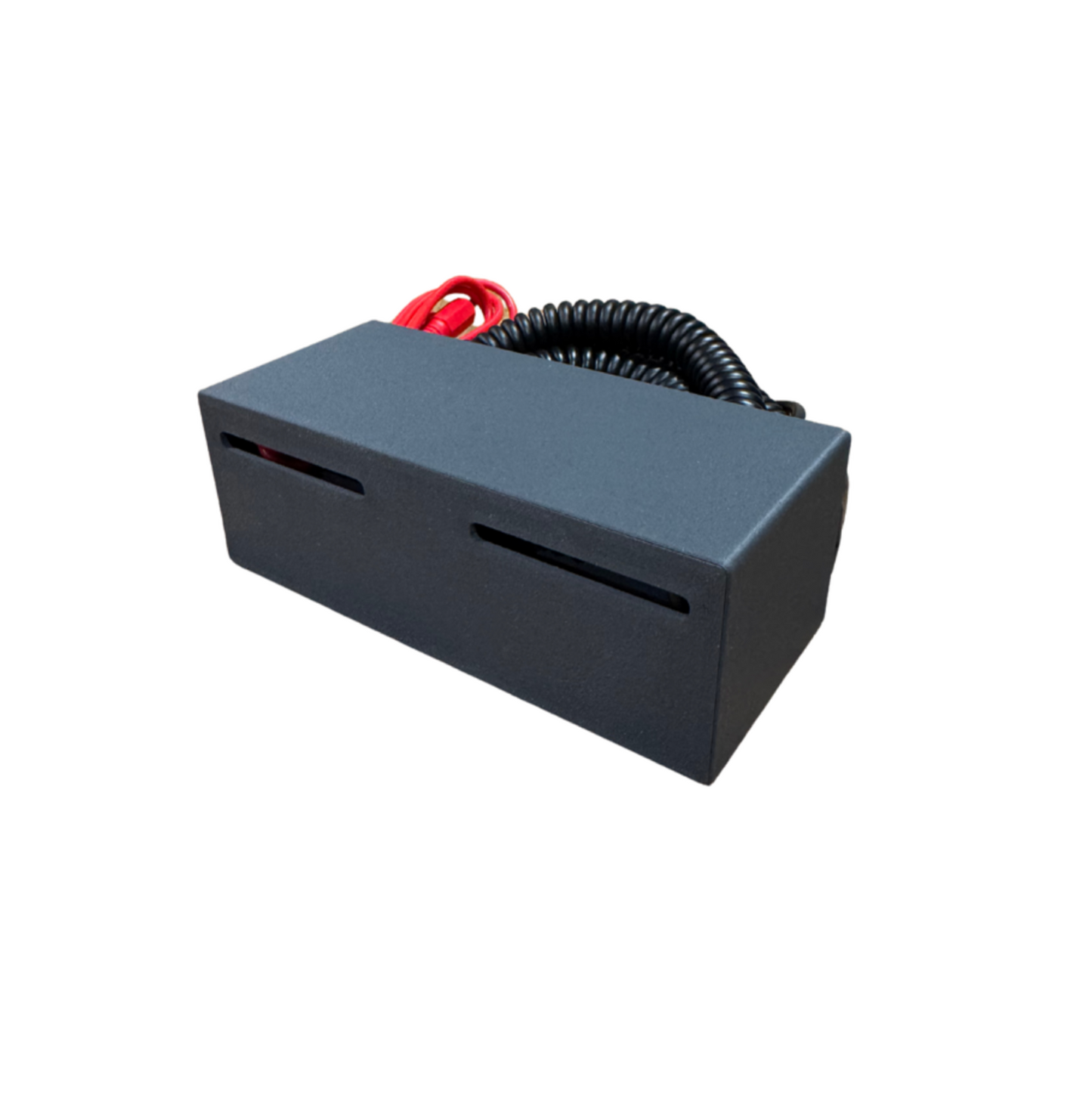 Rieco Camper Jack Dual Controller Holster for model #JEG-6LTX – Holds two jack controllers securely, made from durable carbon fiber reinforced plastic. Mounts easily with screws or double-sided tape (like Command strips), available in black or gray.