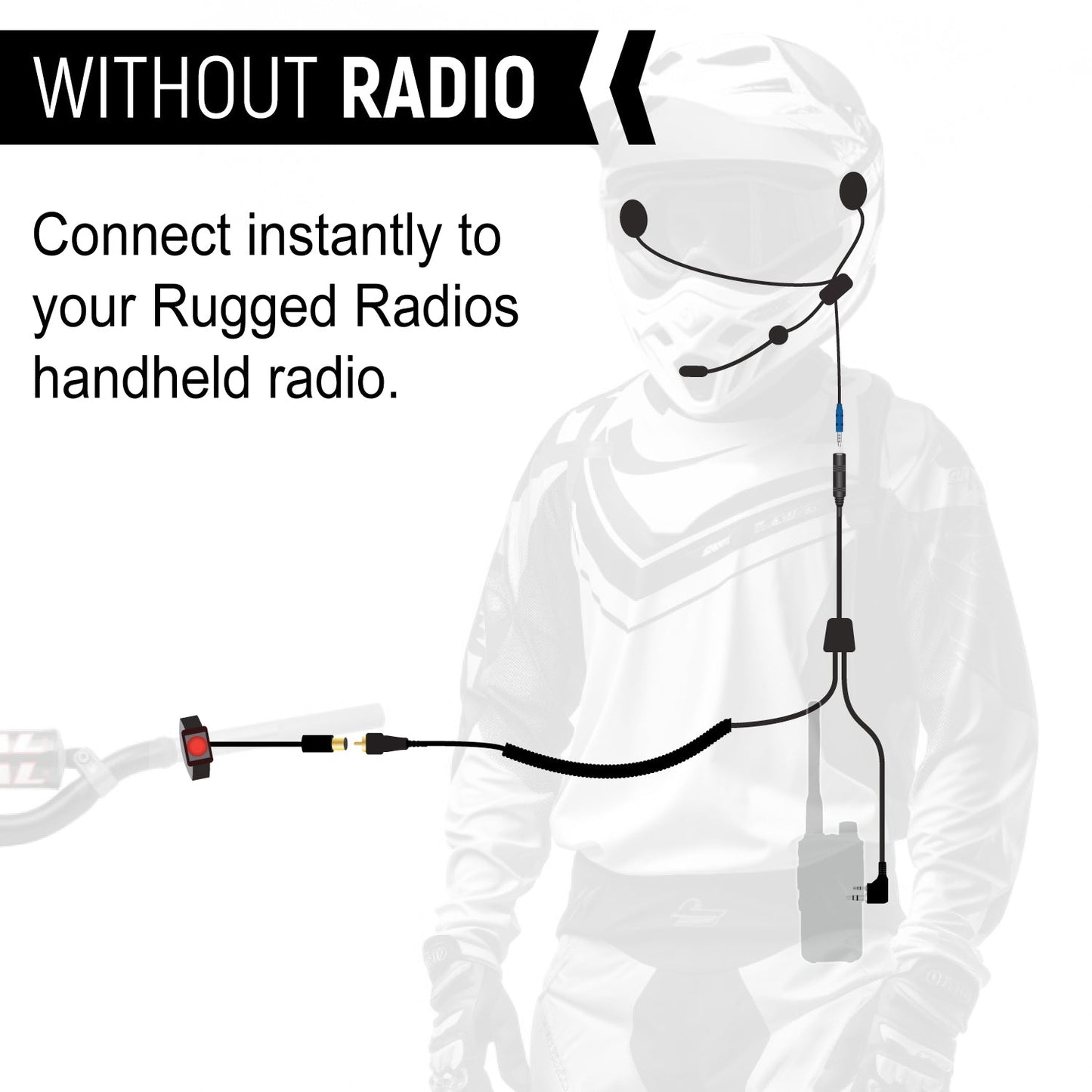 SUPER SPORT Complete Motorcycle Communication Kit with Lightweight SPORT Cables - Without Radio / No Color Option