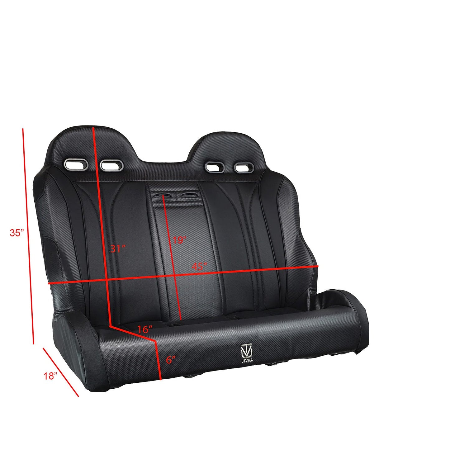Commander Max Rear Bench Seat (2021-2025) W Harnesses