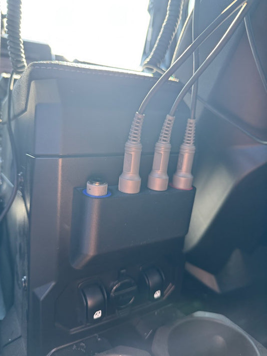 PCI Race Radios vertical flush mount for intercom cables