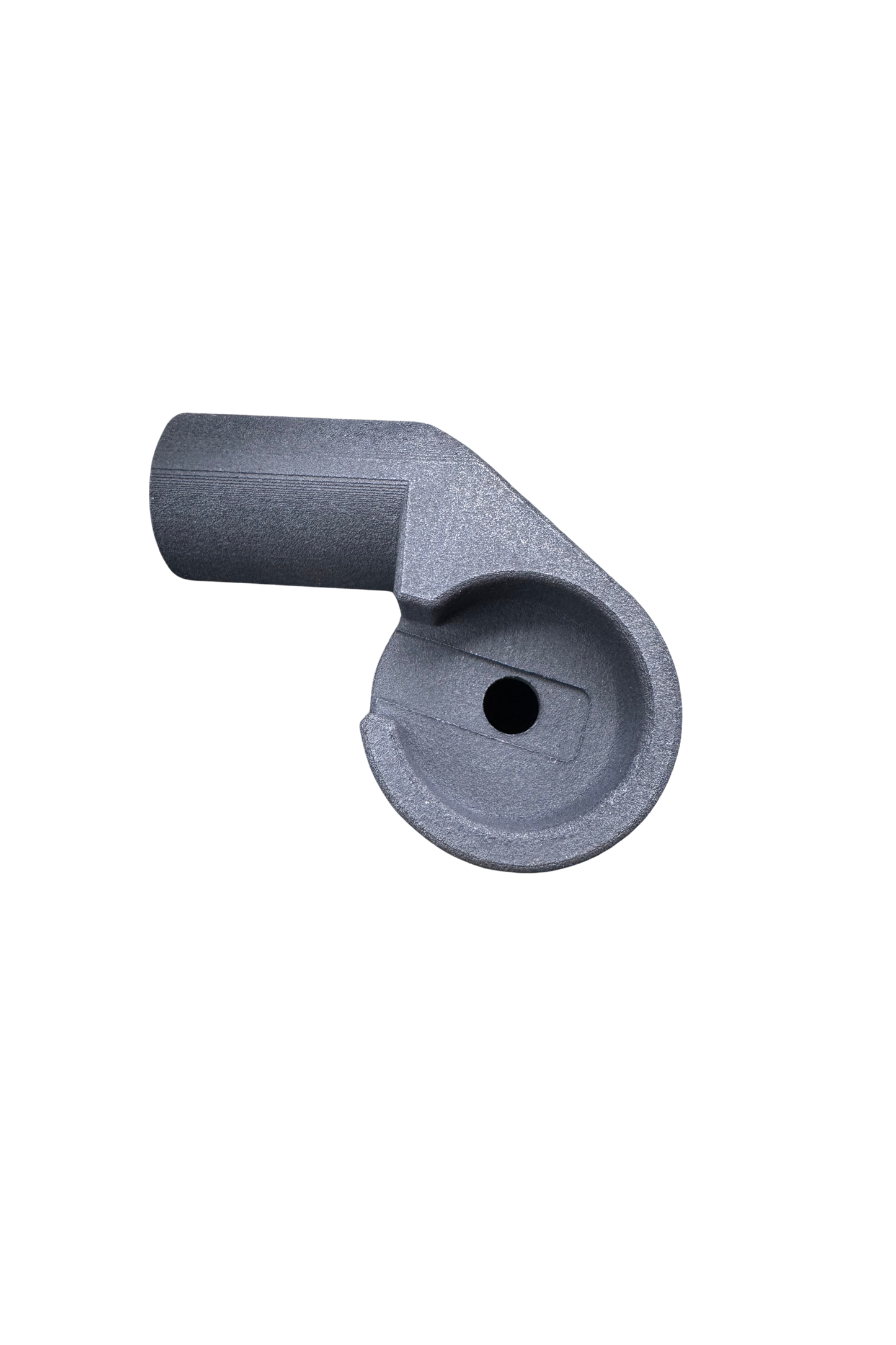 Custom antenna mount for Polaris Xpedition UTV, designed for Rugged Radios GMRS and Business Band antennas. Features a secure, easy installation on the factory cage, with a clean design that hides the antenna coax cable. Made from durable, high-strength nylon using SLS 3D printing technology