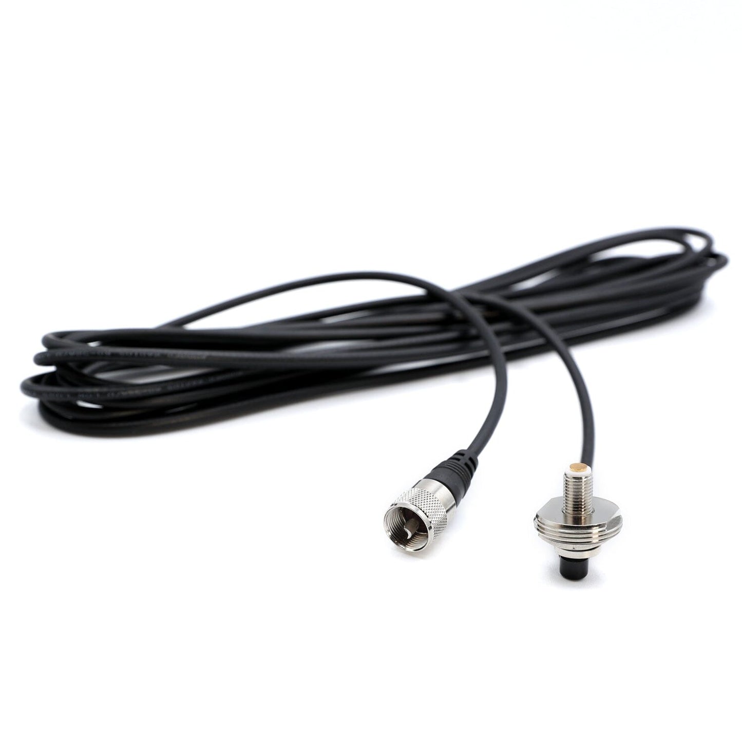 17 Ft Antenna Coax Cable with 3/8 NMO (TM) Thick Mount