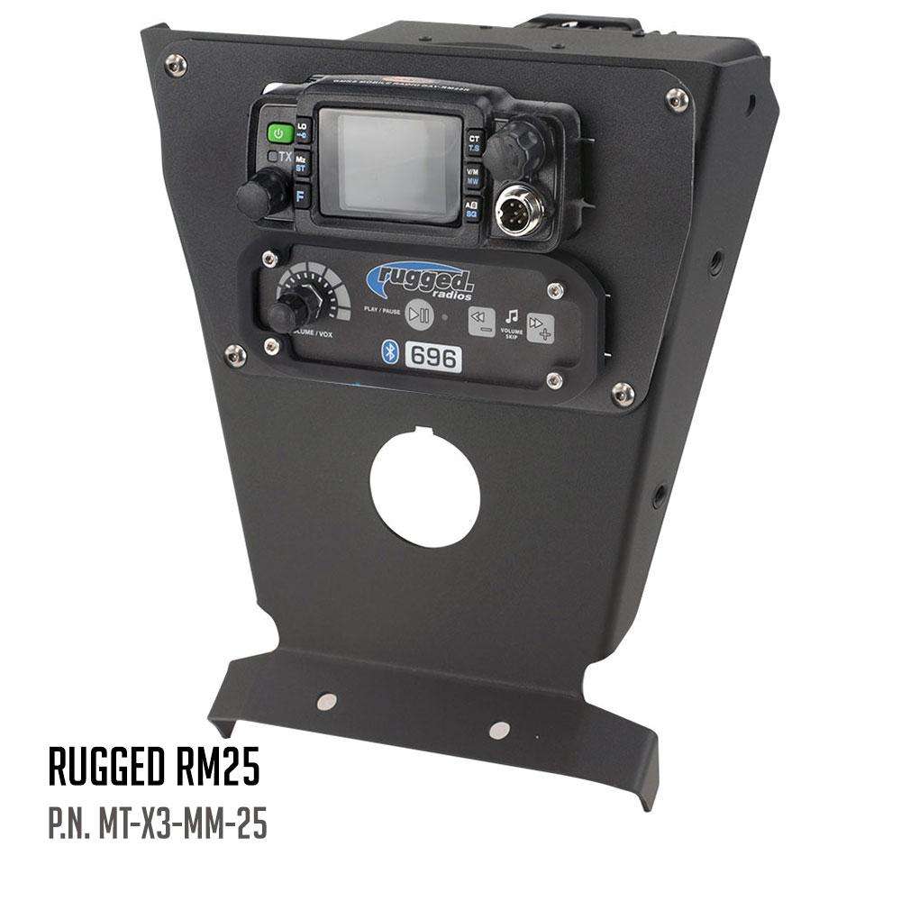 Can-Am X3 Multi Mount Kit for Rugged UTV Intercoms and Radios - Icom F5021