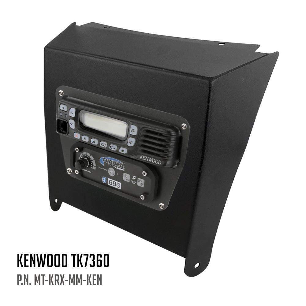 Kawasaki KRX Multi-Mount Kit for Rugged Mobile Radios and Intercom - Rugged M1/G1/G4/RM45/RM60/GMR45 with Switch Holes