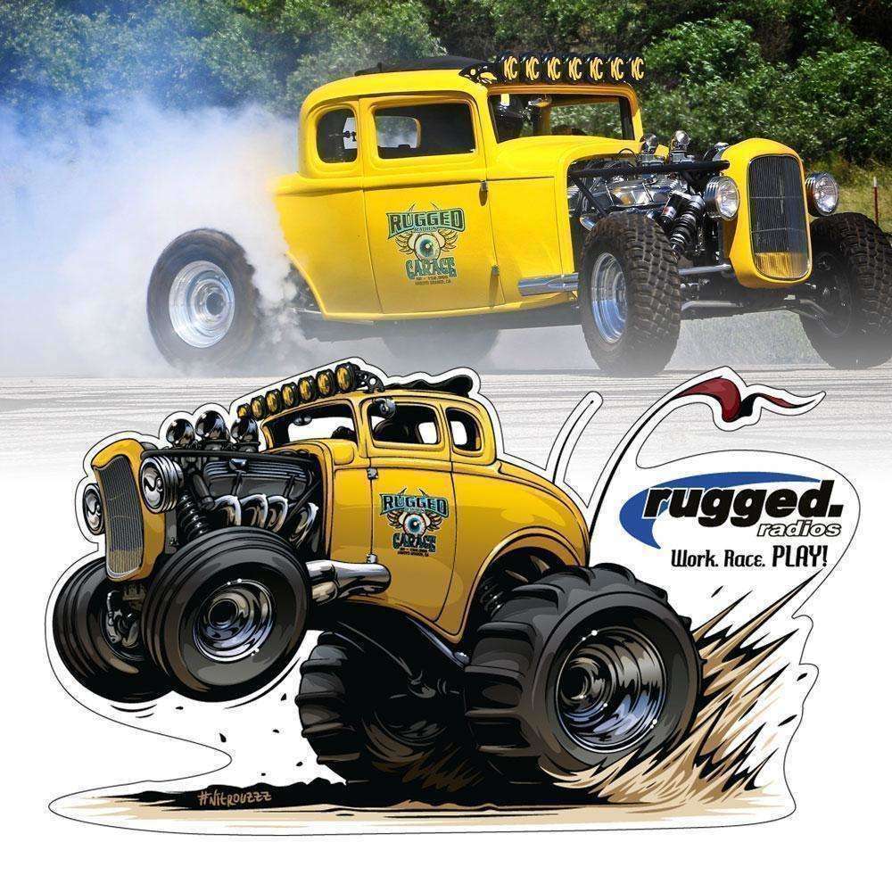 Rugged Radios 32 Die Cut Sticker