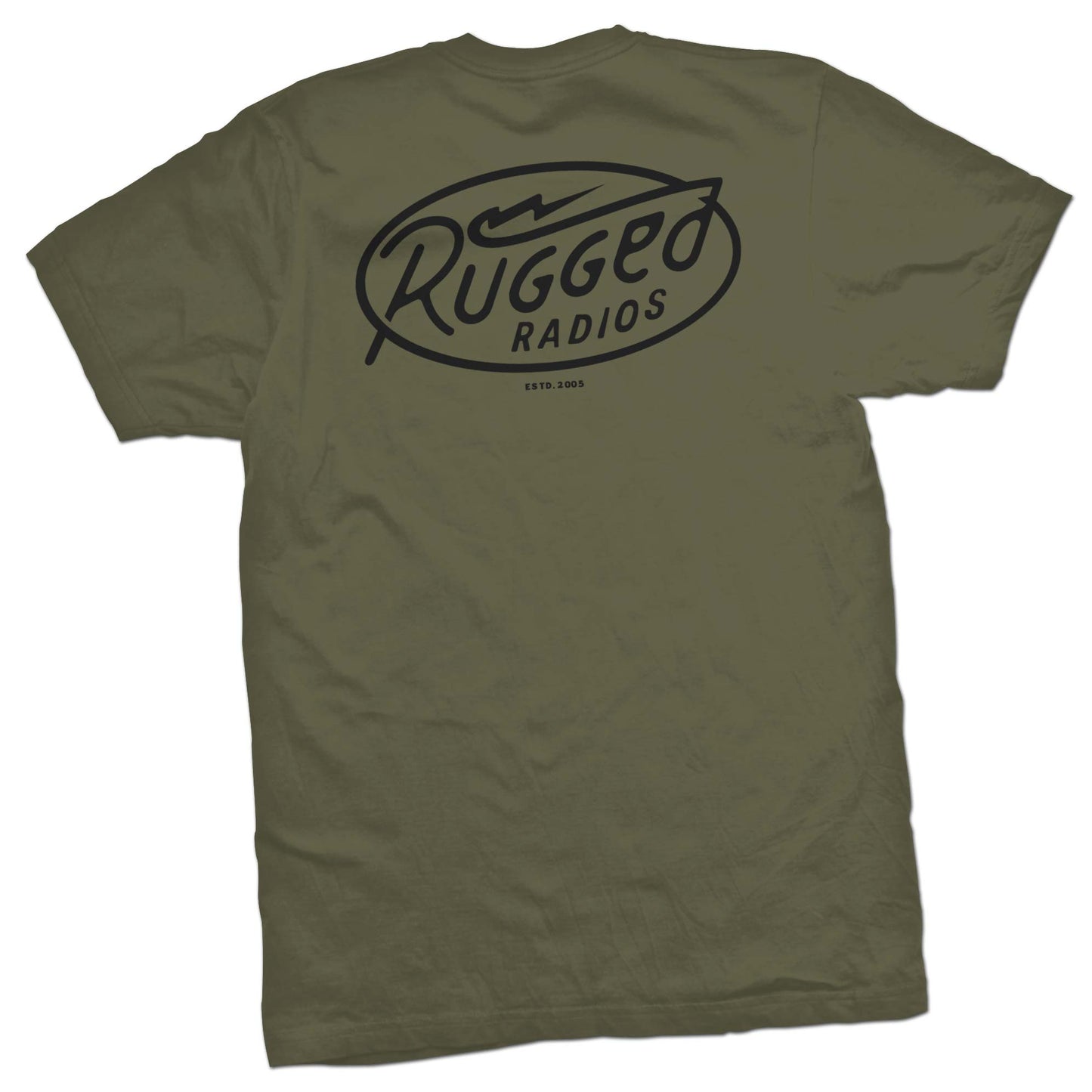 Rugged Radios BOLT T-Shirt - Green - XXL