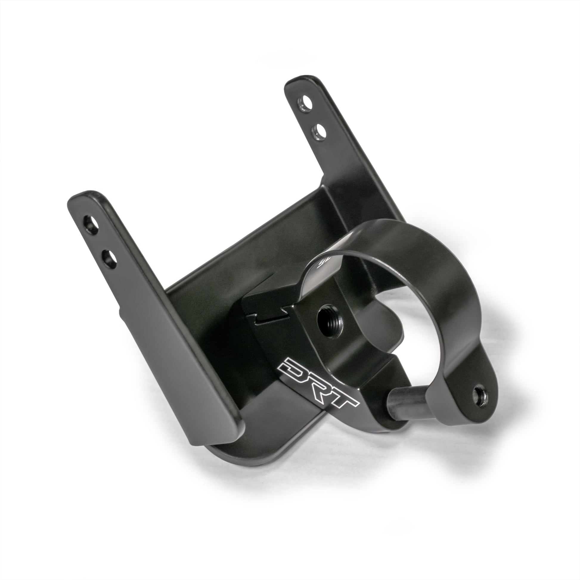 Black powder-coated universal air pumper bracket