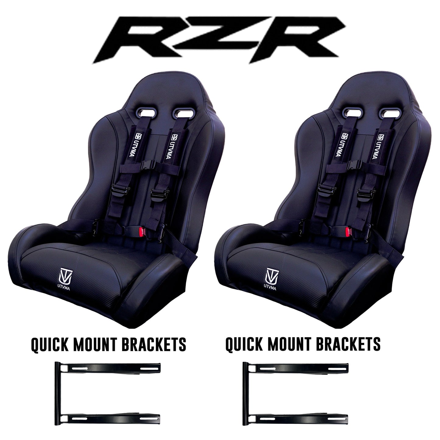 RZR PRO Front Suspension Bucket Seats with Quick Mount Brackets