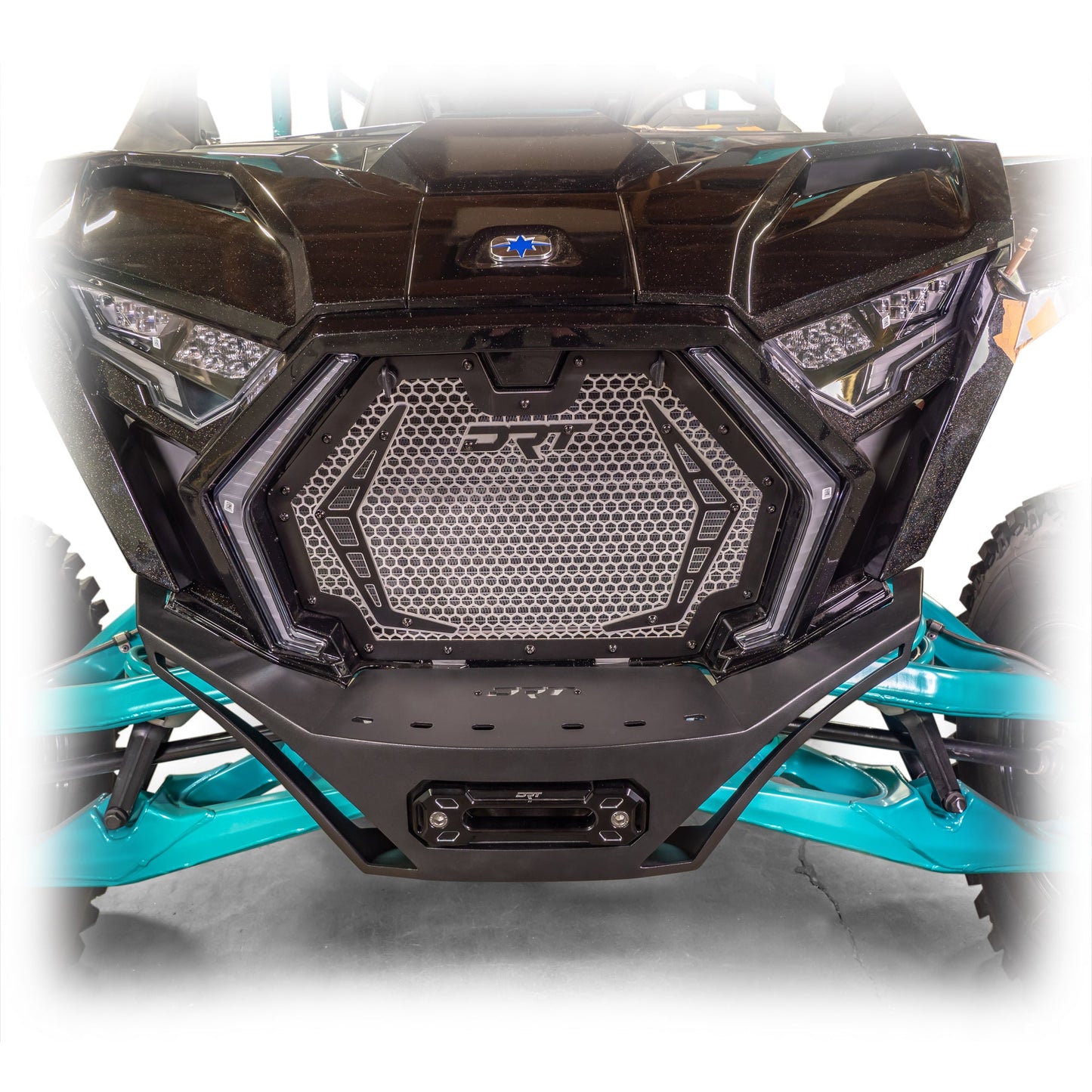 DRT Polaris RZR Pro R /Pro S/Turbo R 2022+ V2.0 Front Winch Bumper Front view close up