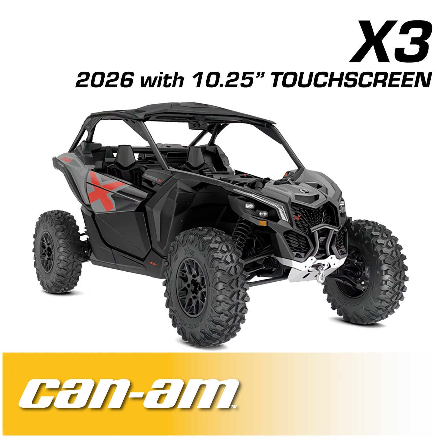 2026 Can-Am Maverick X3 Complete Communication Kit with Bluetooth Intercom and 2-Way Radio (10.25 Touchscreen Models Only)
