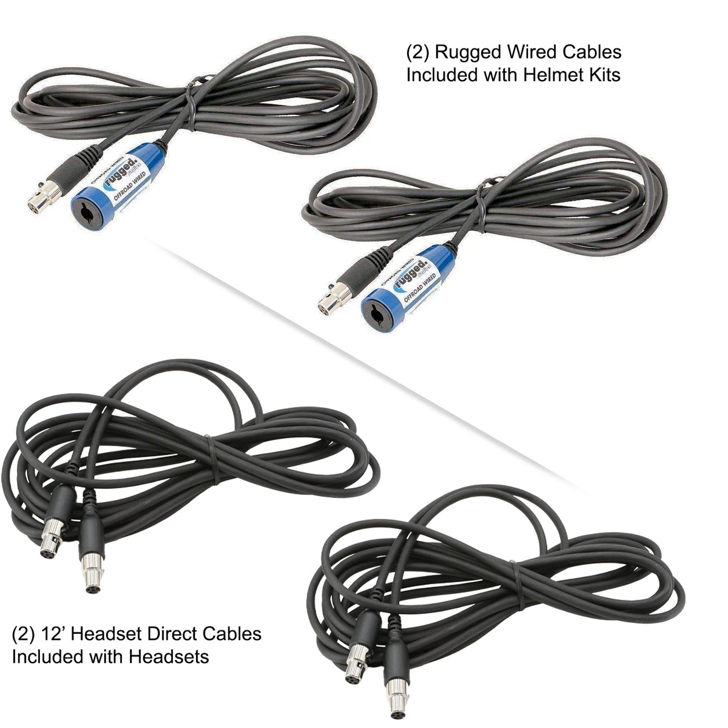 364 Intercom Kit – 2-Person Bluetooth Intercom System - Headsets