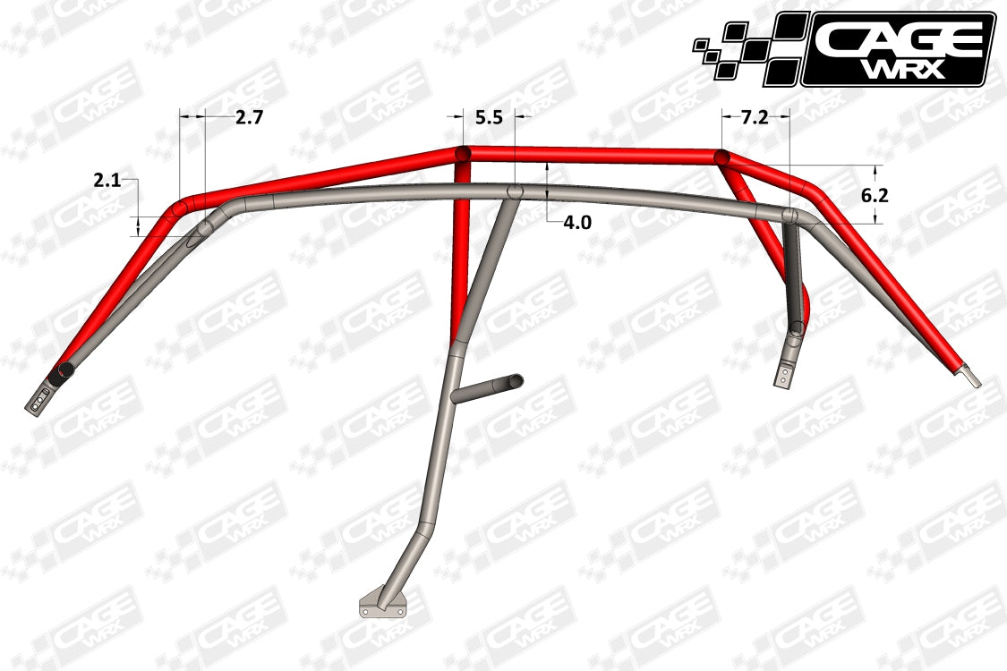 Polaris RZR XP4 / XP4 Turbo (2014-2018) Roll Cage KIT | "SUPER SHORTY"