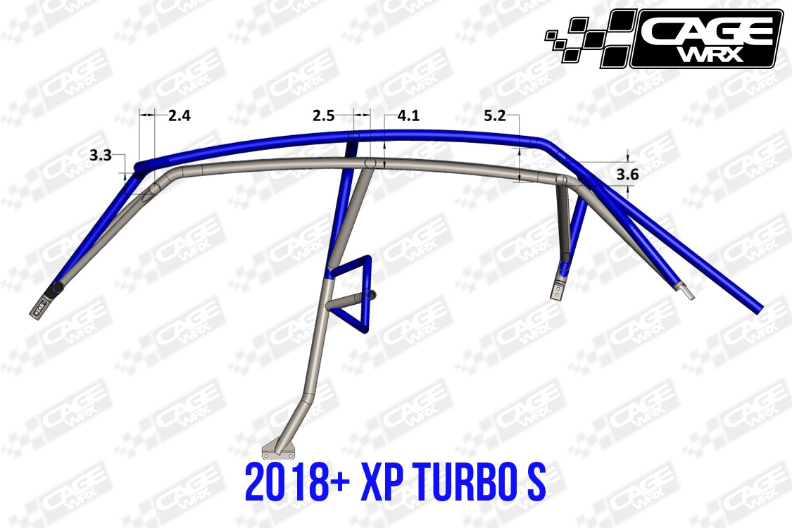 Polaris RZR XP4 (2019-2023) / XP4 Turbo S Roll Cage | ASSEMBLED | "SUPER SHORTY"