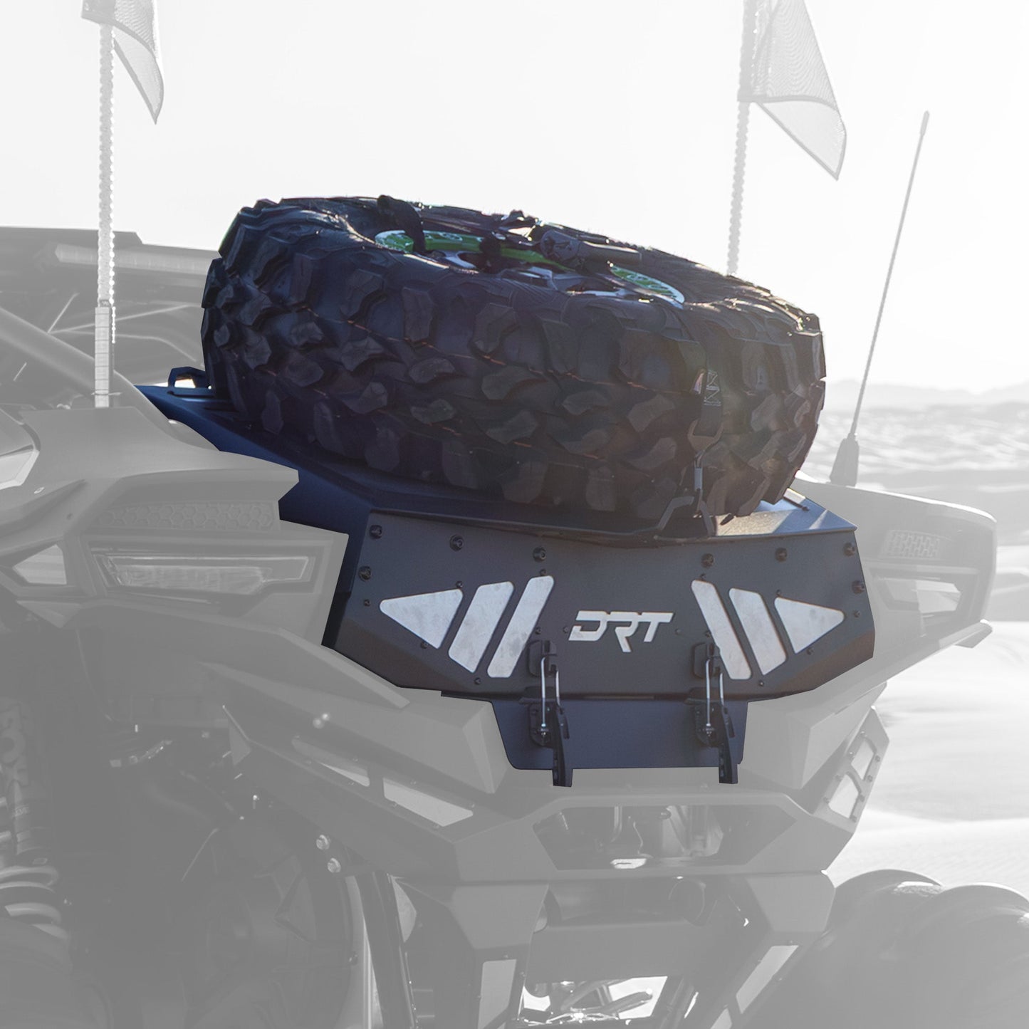 DRT Motorsports Tire Carrier / Trunk Enclosure System for Kawasaki Teryx H2