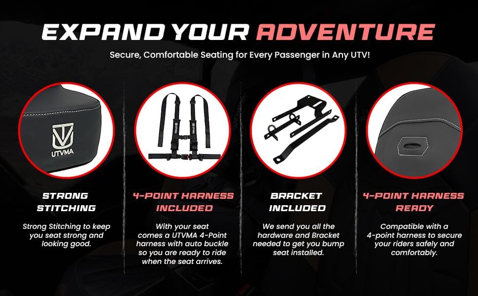 RZR 4 PRO S Rear Bump Seat (2025+)