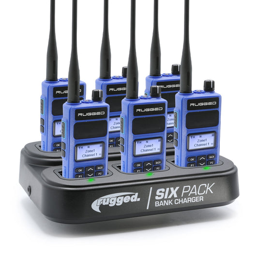 6 PACK - Choose Your Business Band Two Way Handheld Radio - RDH-16