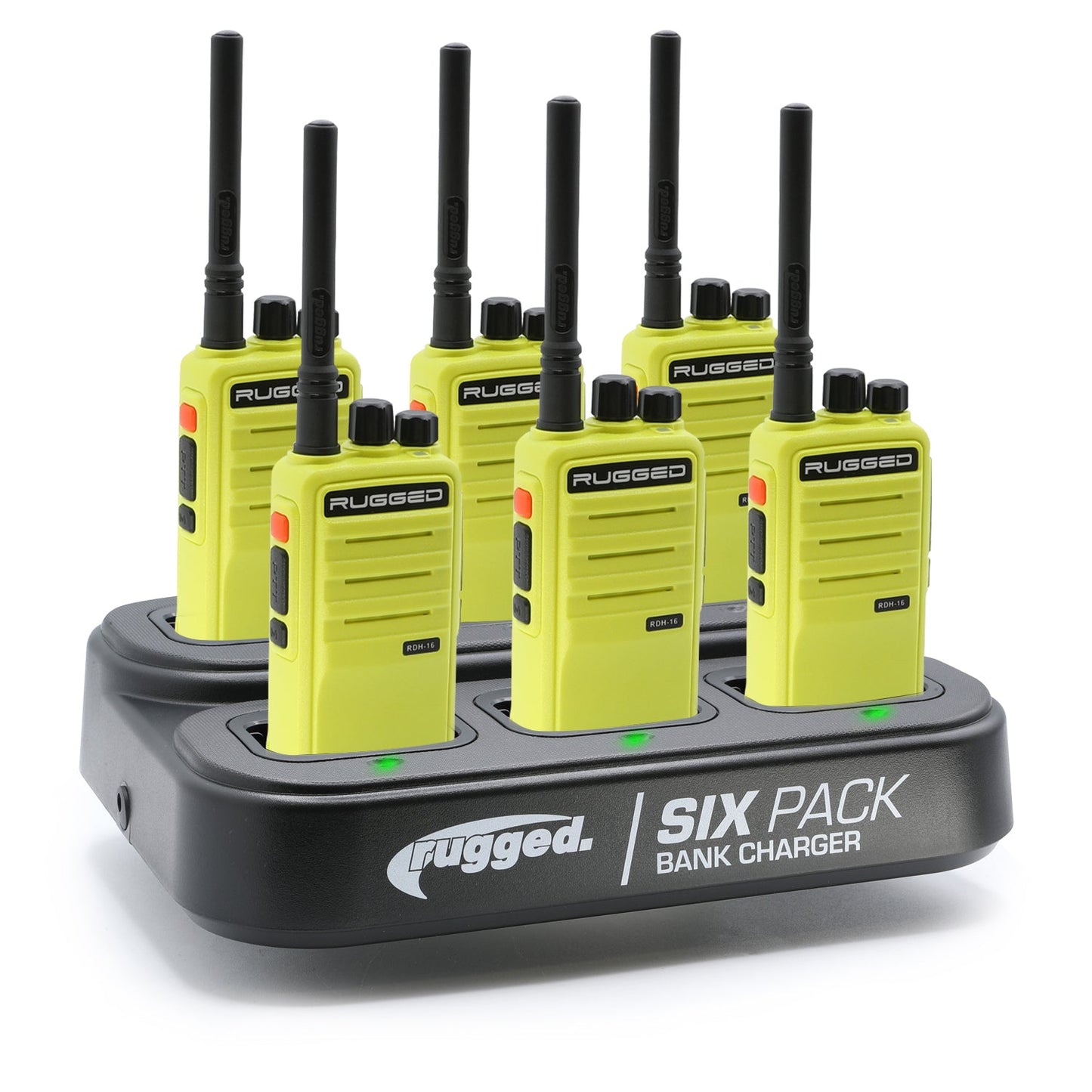6 PACK - Choose Your Business Band Two Way Handheld Radio - RDH-16 - VHF Black