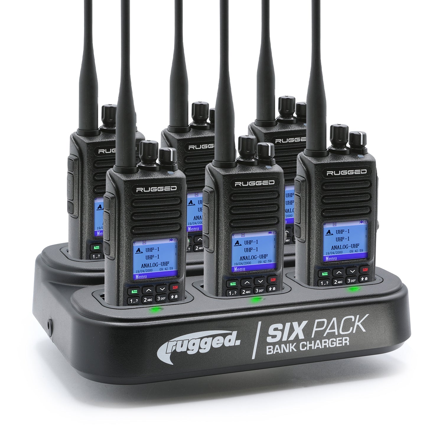 6 PACK - Choose Your Business Band Two Way Handheld Radio - RDH-16 - VHF Black