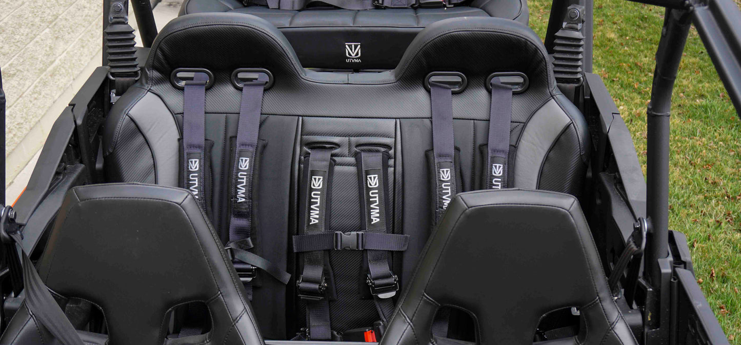 Maverick Sport Max Rear Bench with Harnesses (2019-2025)