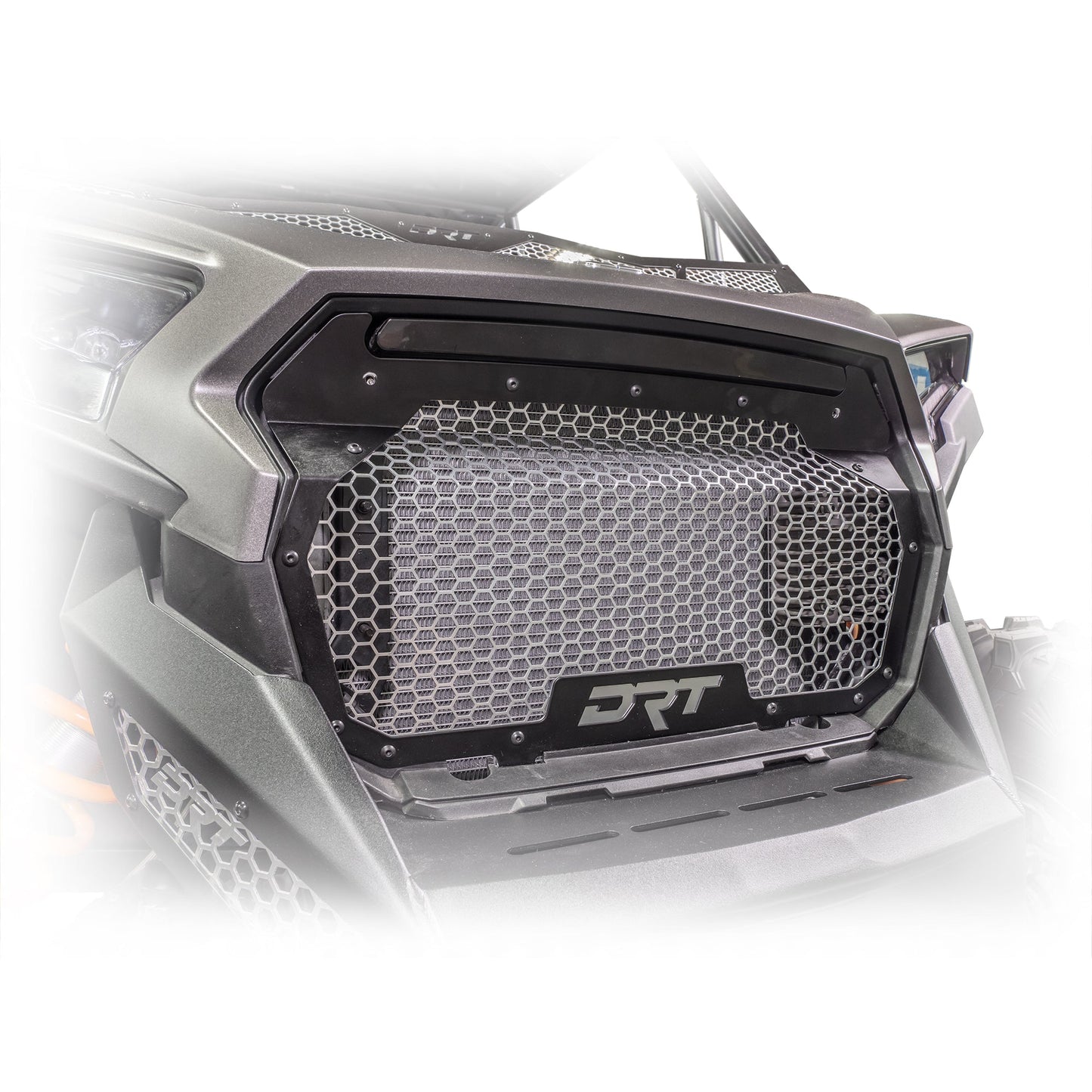 Rzr xp 1000 front grill installed in semi gloss black