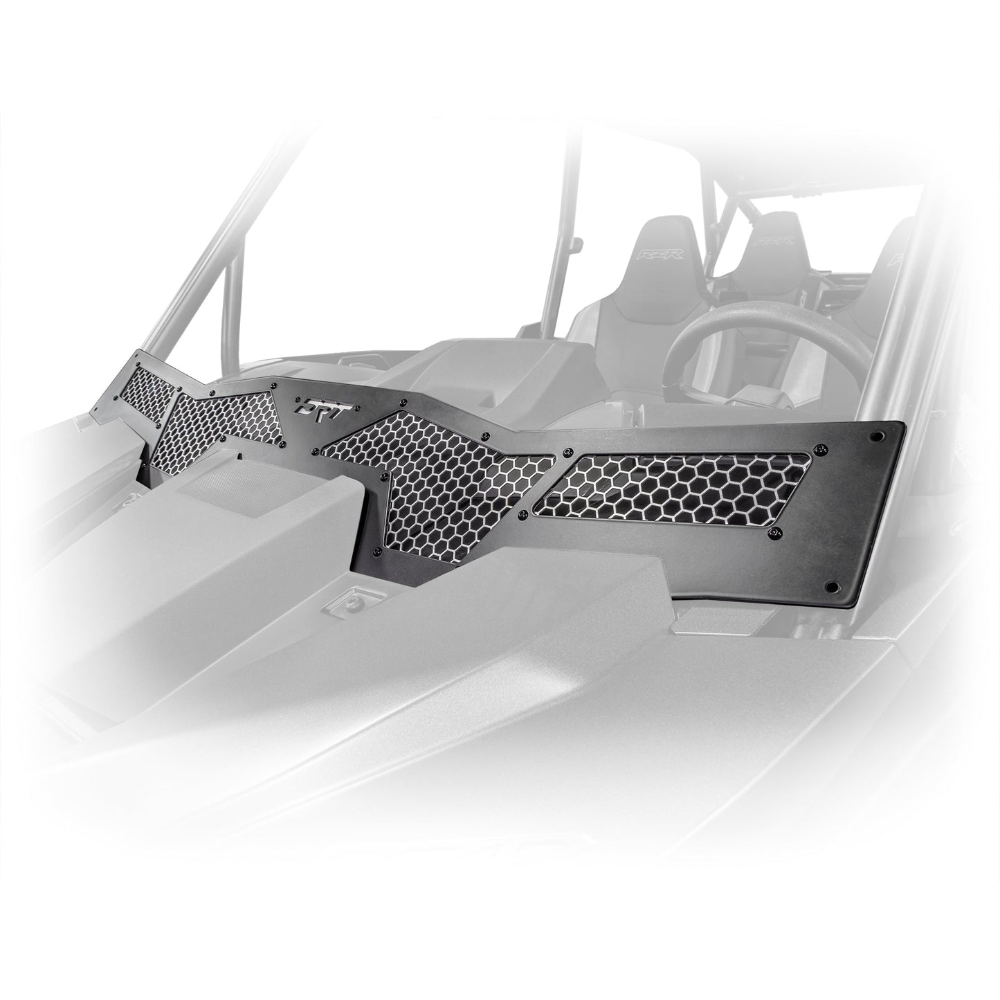 RZR XP 1000 wind diffuser installed on front hood