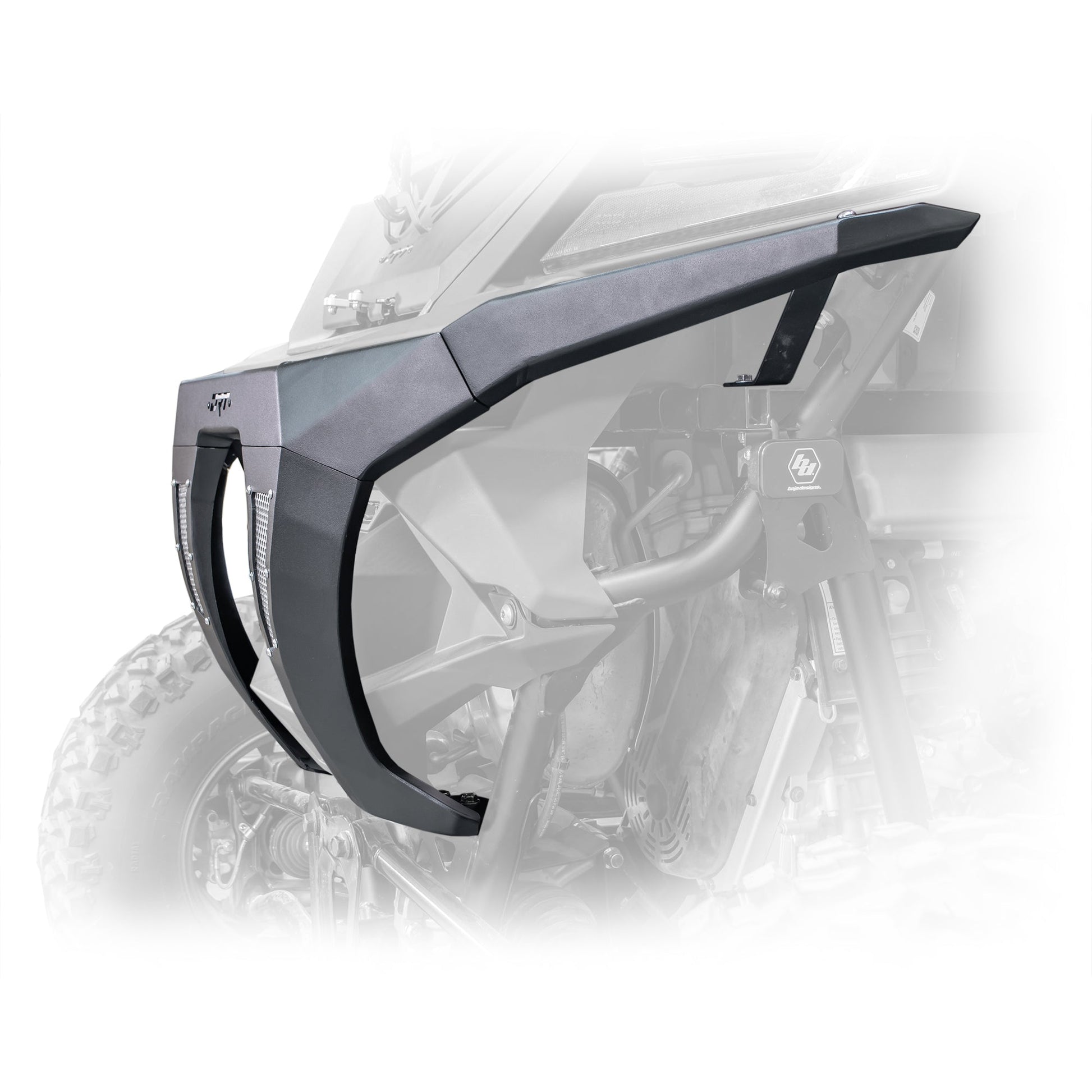 Polaris RZR Pro R rear bumper installed on 2022+ model rear end