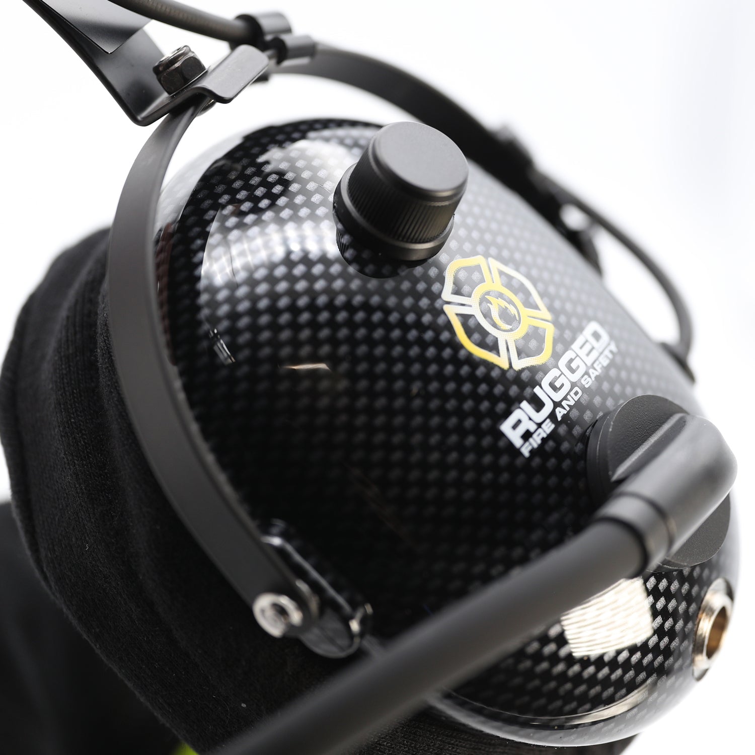 FHS Over-The-Head Fire Safety Industrial Headset - With PTT Button / For David Clark / Sigtronics / Avcomm