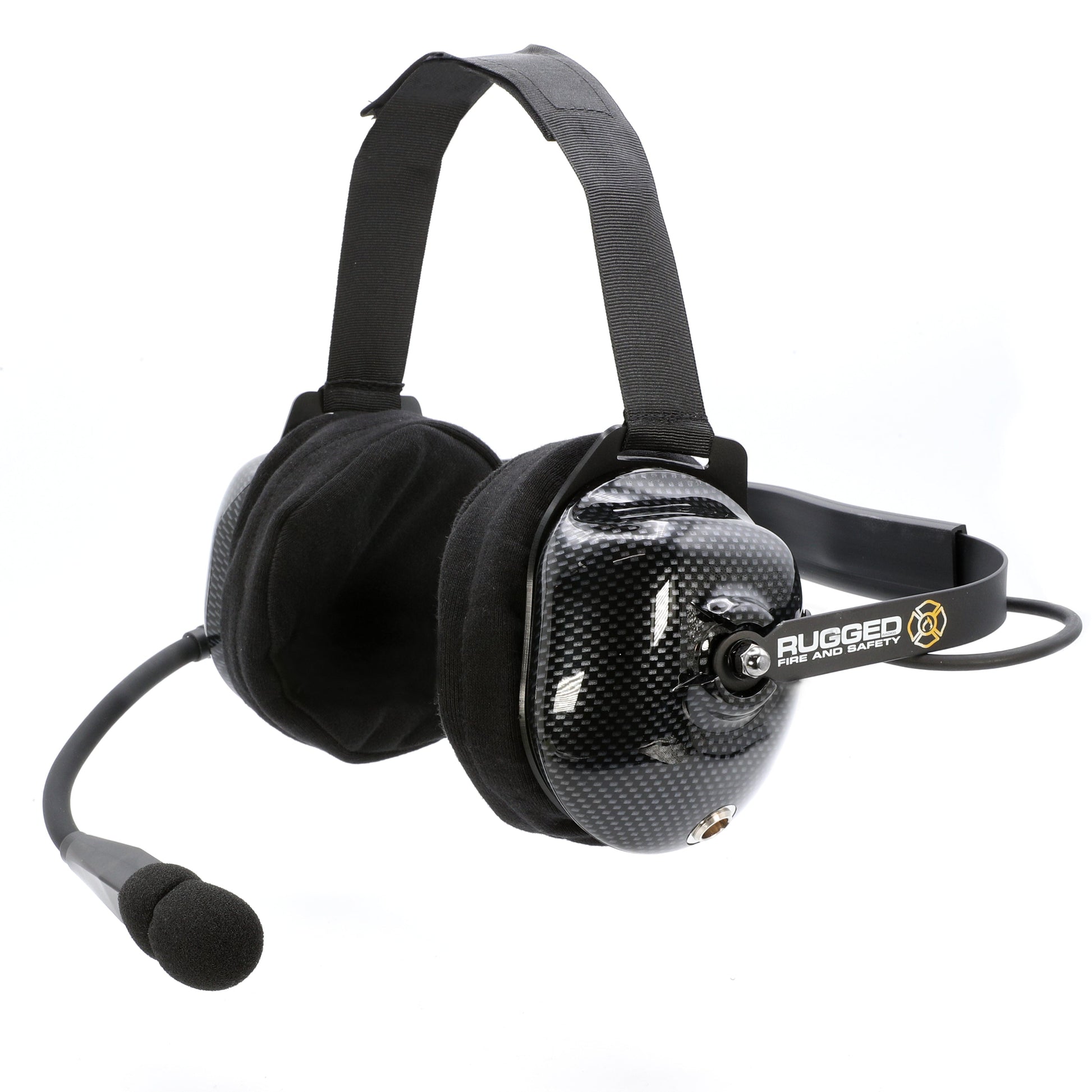 FHS Behind-The-Head Fire Safety Industrial Headset - With Mic On/Off Button / No Cable
