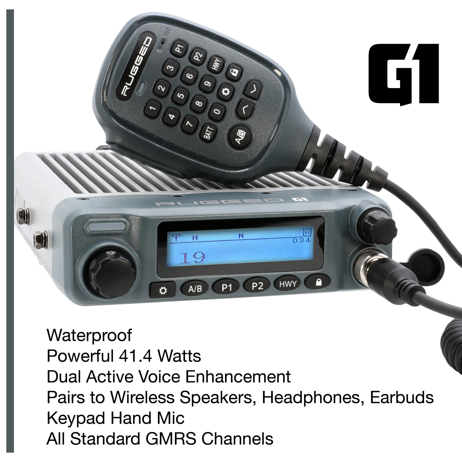 Mercedes Sprinter Van Two-Way GMRS Mobile Radio Kit - Rambler G4