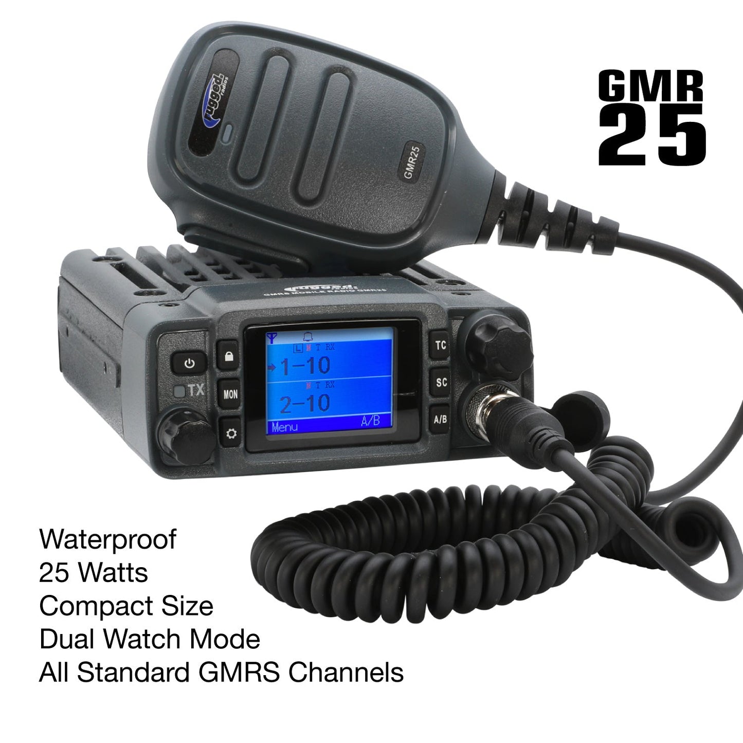 Toyota Tacoma 4Runner Sequoia Lexus Two-Way GMRS Mobile Radio Kit - GMR25 Waterproof