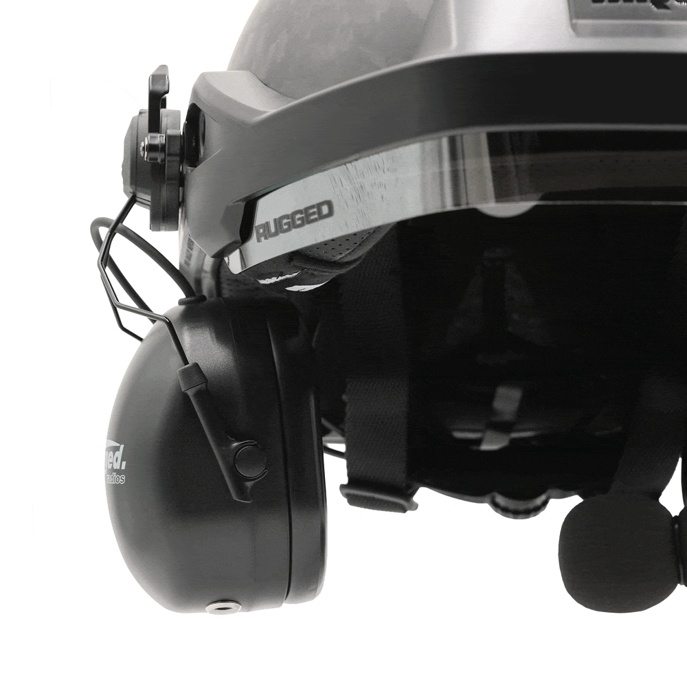MRC Opposition Half Helmet with Rail Mounted Headset - DOT - Without Headset / XS • SM
