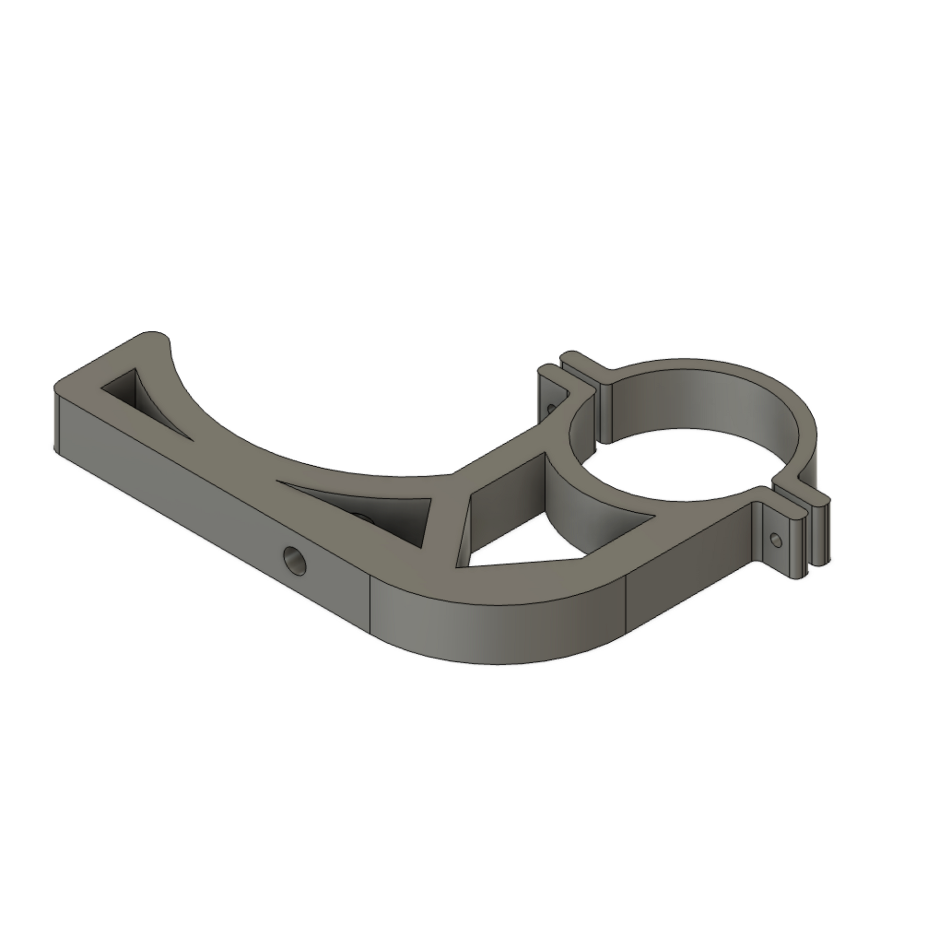 3D printed carbon fiber reinforced headset hanger with stainless steel hardware, available in single and dual hook, for 1.75", 1.8", and 2" tube, roof mount.