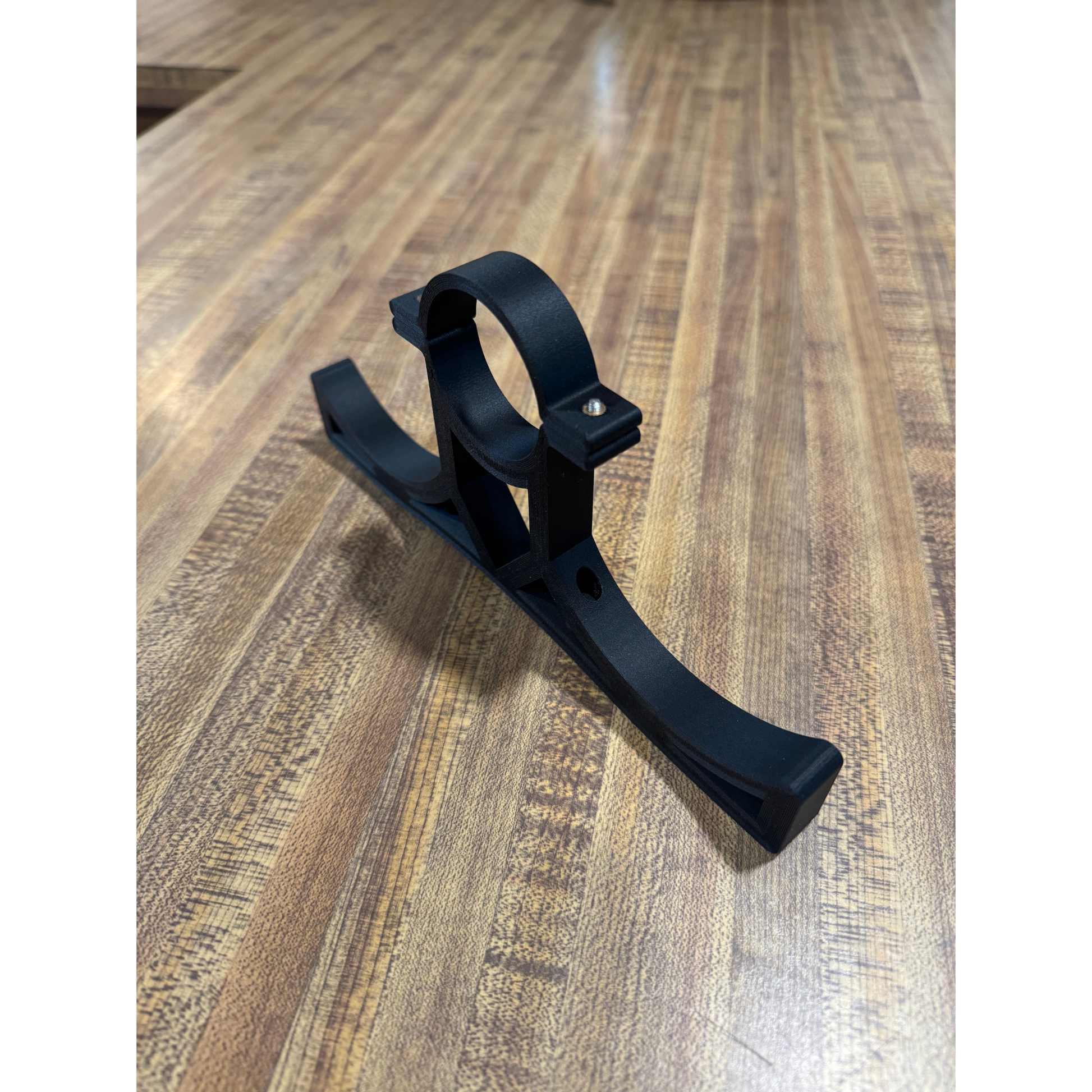 3D printed carbon fiber reinforced headset hanger with stainless steel hardware, available in single and dual hook, for 1.75", 1.8", and 2" tube, roof mount.