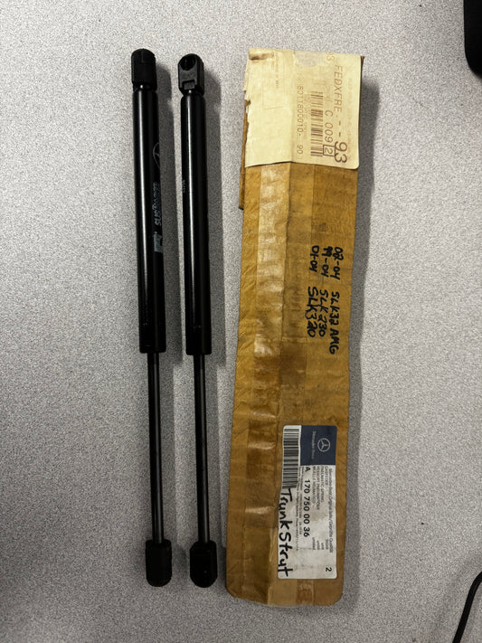 NOS - Mercedes-Benz A 170 750 00 36 / 1707500036 Gas Spring Lift Supports, Qty 2, SLK320