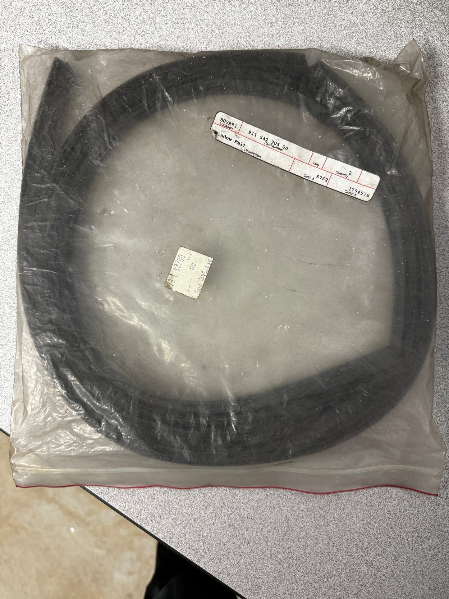 NOS - OEM Porsche 911, 912, 964, 993 Window Felt