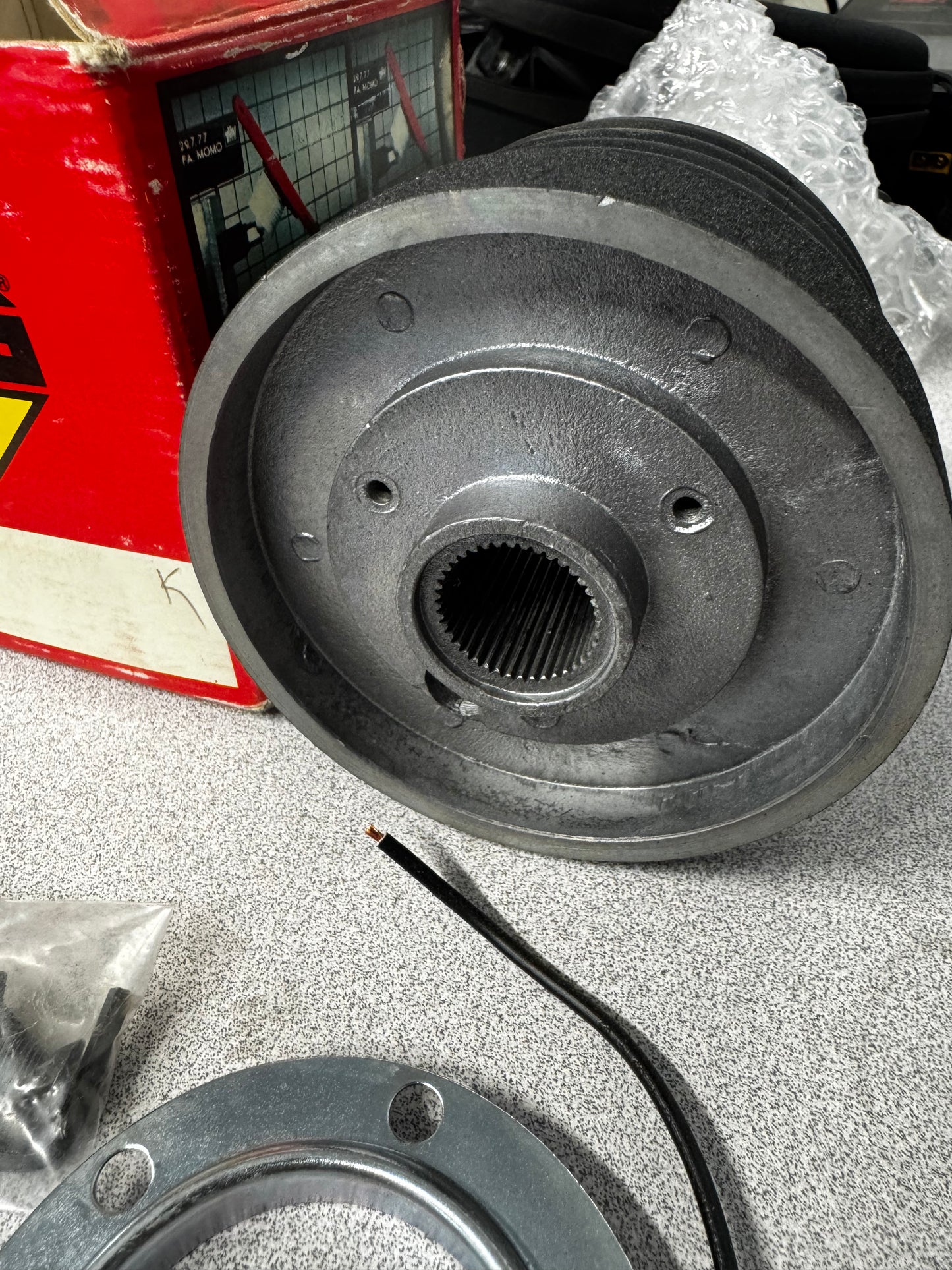 NOS - MOMO Steering Wheel Adapter/ Hub - Fits Porsche, Audi, VW, BMW, Honda, etc.