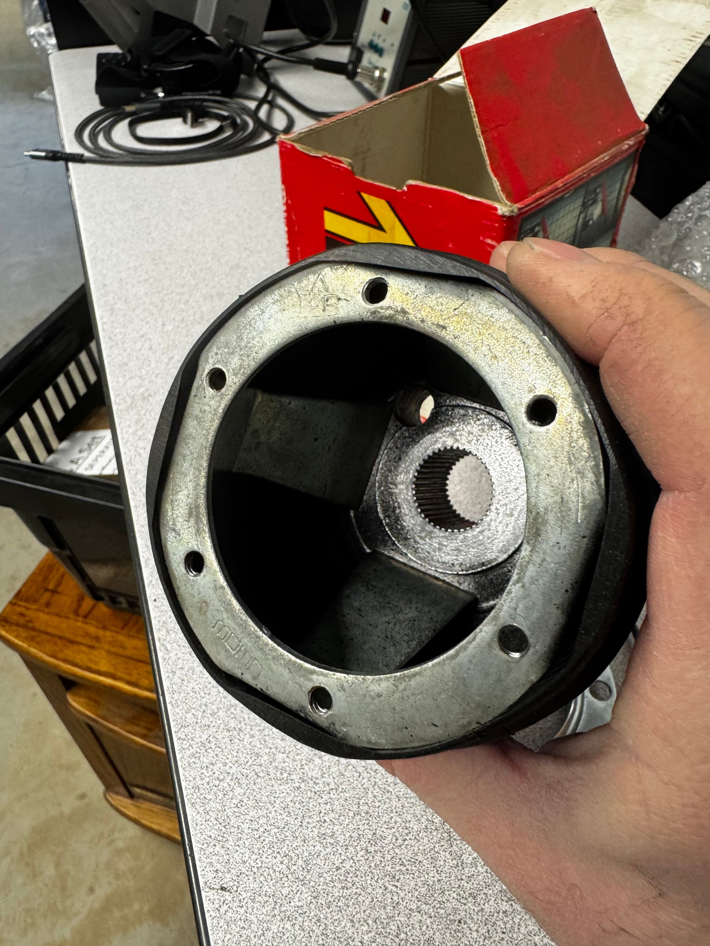 NOS - MOMO Steering Wheel Adapter/ Hub - Fits Porsche, Audi, VW, BMW, Honda, etc.