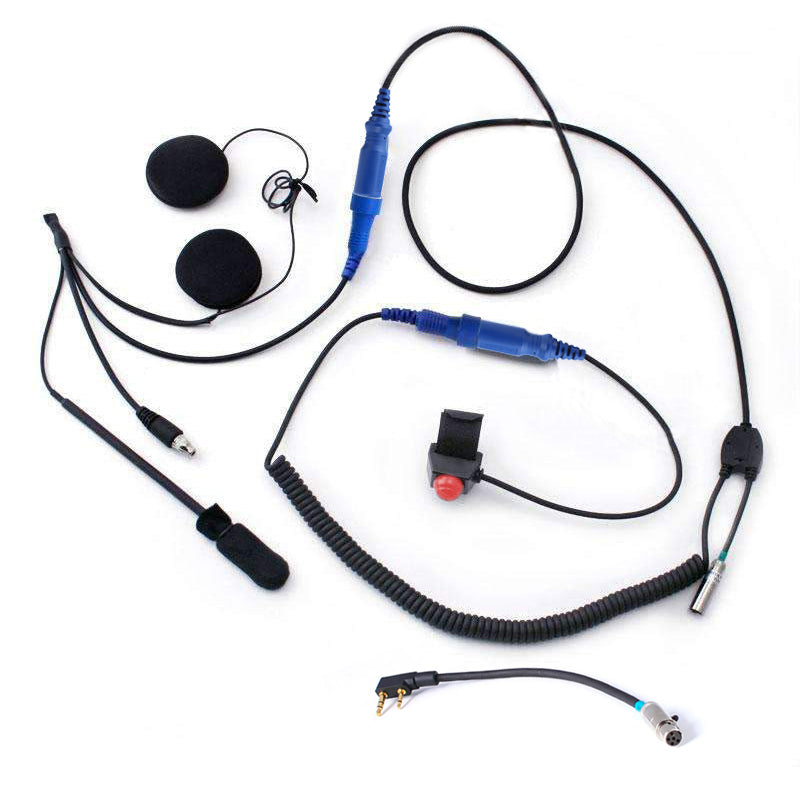 RACE SERIES Complete Motorcycle Communication Kit with OFFROAD Cables and R1 Radio
