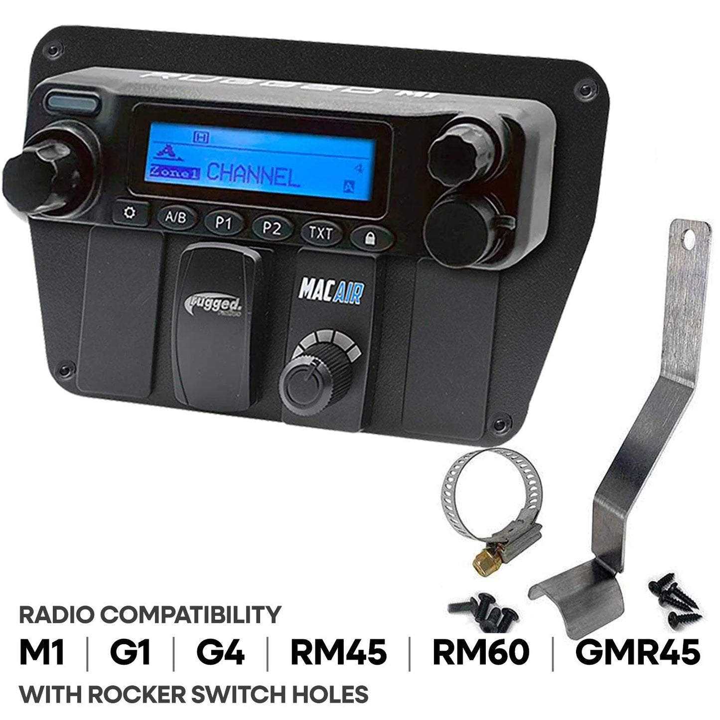 Can-Am Commander Intercom and Radio Mount - Kenwood TK7360
